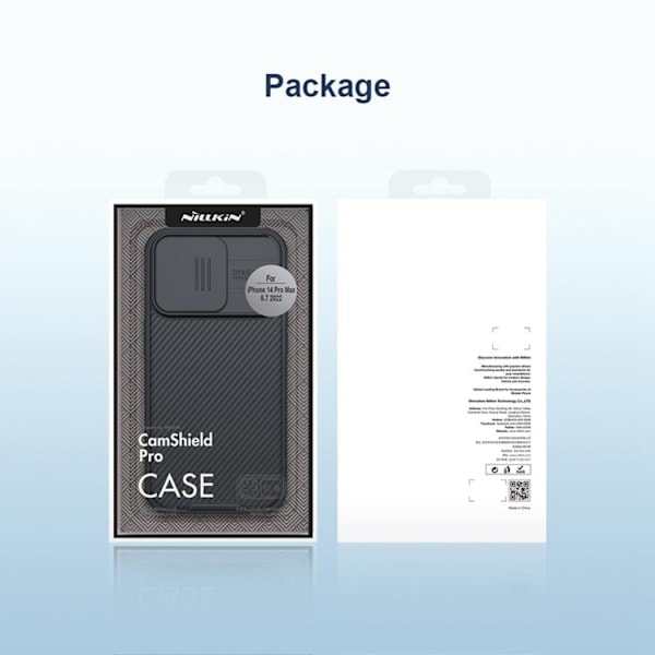 Nillkin iPhone 14 Plus Cover Magsafe CamShield Pro - Sort Black