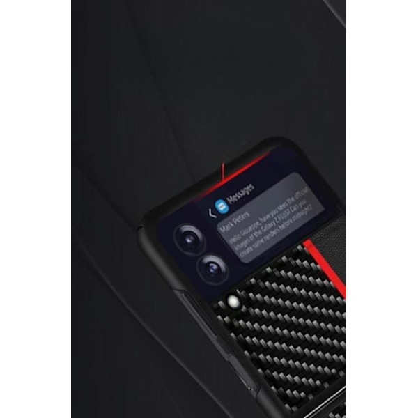 Galaxy Z Flip 4 Skal Carbon PC - Mörkblå
