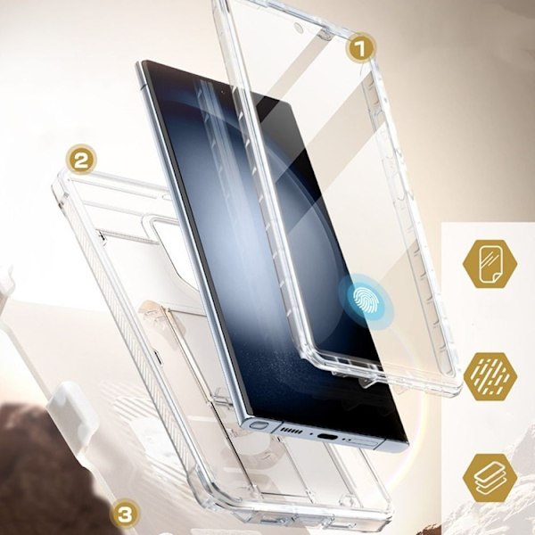 [2-Set] Supcase Galaxy S24 Ultra Mobilskal Unicorn Bettle Pro