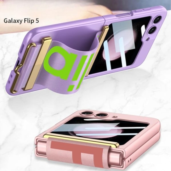 GKK Galaxy Z Flip 5 Mobiltaske Armbånd - Sort