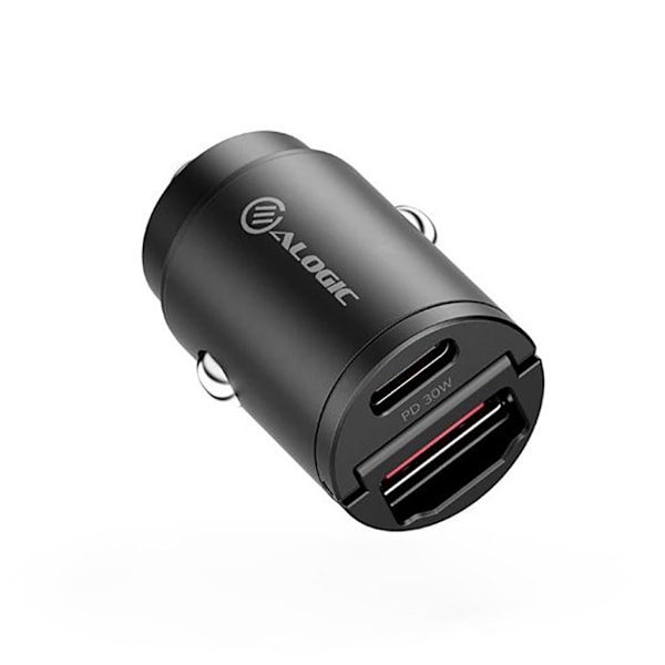 ALOGIC Rapid Power 30W Billaddare 1 X USB-C & 1 X USB-A Port Svart