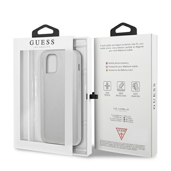 Guess Skal iPhone 12 & 12 Pro 3D Pattern Collection - Transparent Transparent