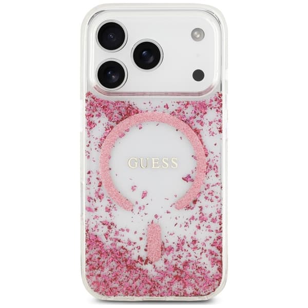 Guess Mobilskal För iPhone 18 Pro Max/17 Pro Max Magsafe Resin Bottom Glitter