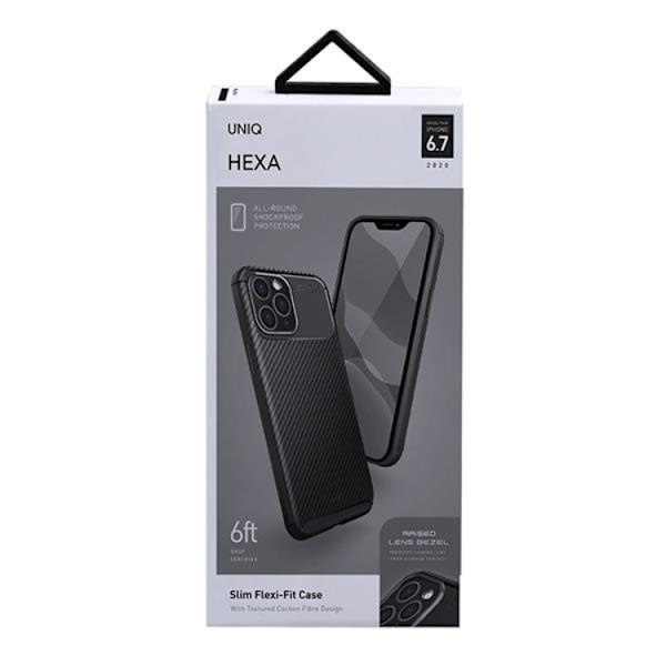 UNIQ iPhone 12 Pro Max Skal Etui Hexa - Svart