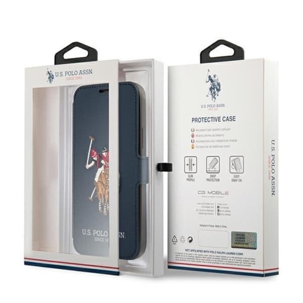 US Polo Polo Embroidery Collection Kotelo iPhone 12 Pro Max - Sin Blue