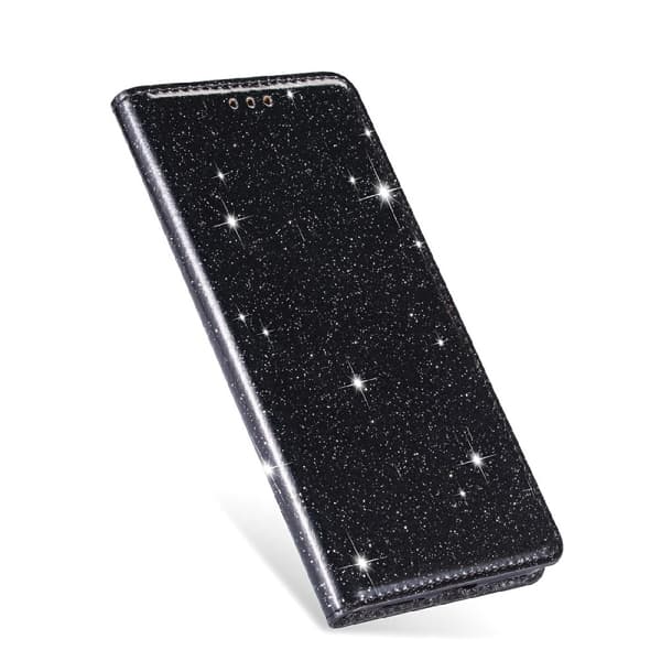 Glittrande Plånboksfodral iPhone 13 Pro - Svart Black