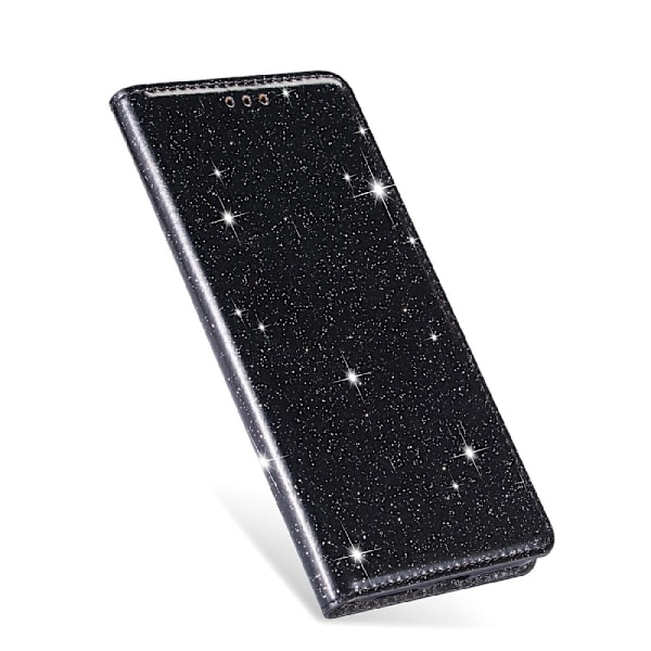 Glittrande Plånboksfodral iPhone 13 Pro - Svart Svart