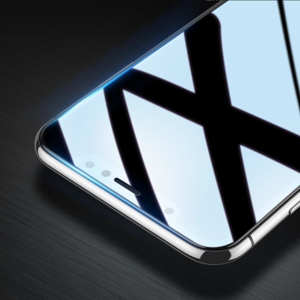 [2-PACK] Härdat Glas Skärmskydd iPhone XS Max / 11 Pro Max - Sva Svart