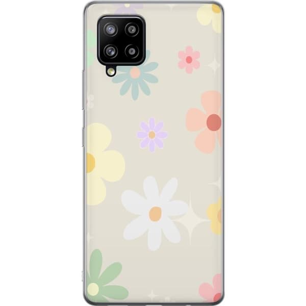 Mobilskal till Samsung Galaxy A42 5G med fejdande blommor
