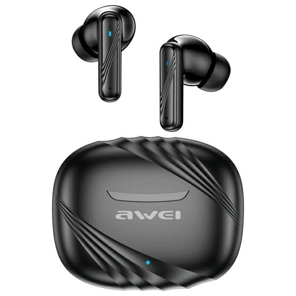 AWEI TA6 Bluetooth Hörlurar 5.3 ANC+ docka - Svart