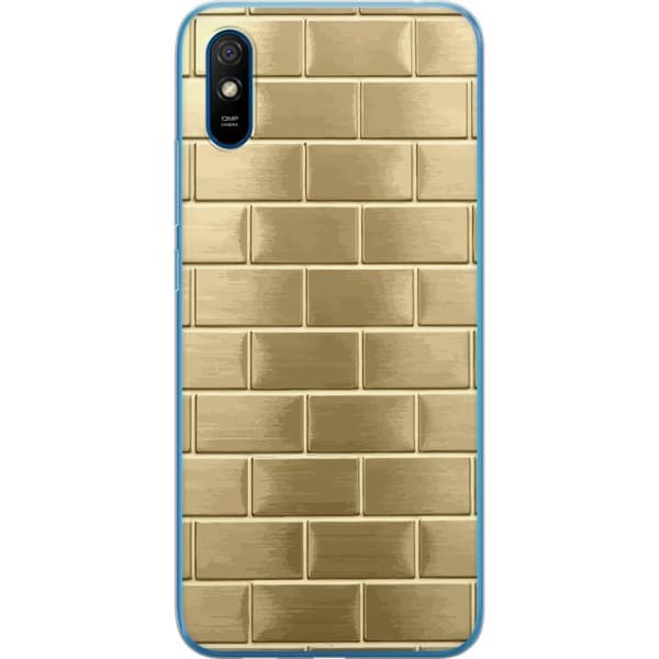 Mobilcover til Xiaomi Redmi 9AT med Gyldne Mursten