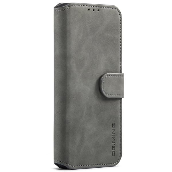 DG.MING Stand Wallet Mobilskal Retro KonstLäder för Samsung A53 5G Grå