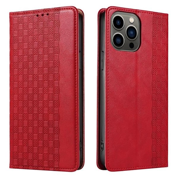 Galaxy S23 Plus Plånboksfodral Magnet Strap - Röd