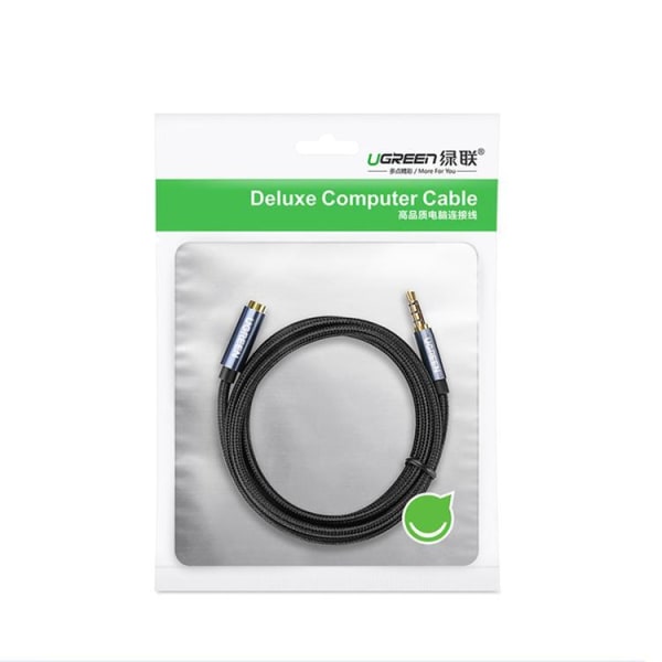 Ugreen Adapter Kabel Extension AUX Minijack 3.5 mm 1m - Blå