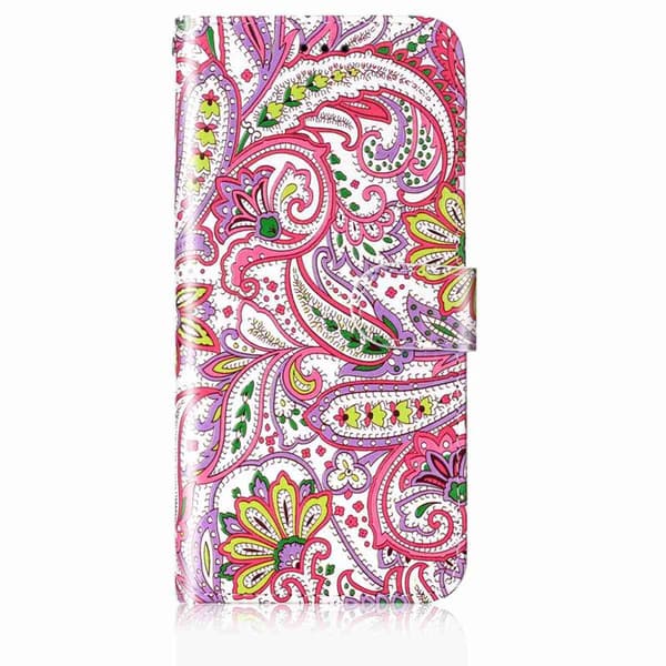 Plånboksfodral för Samsung Galaxy S26 Plus Konstläder med rem - Datura
