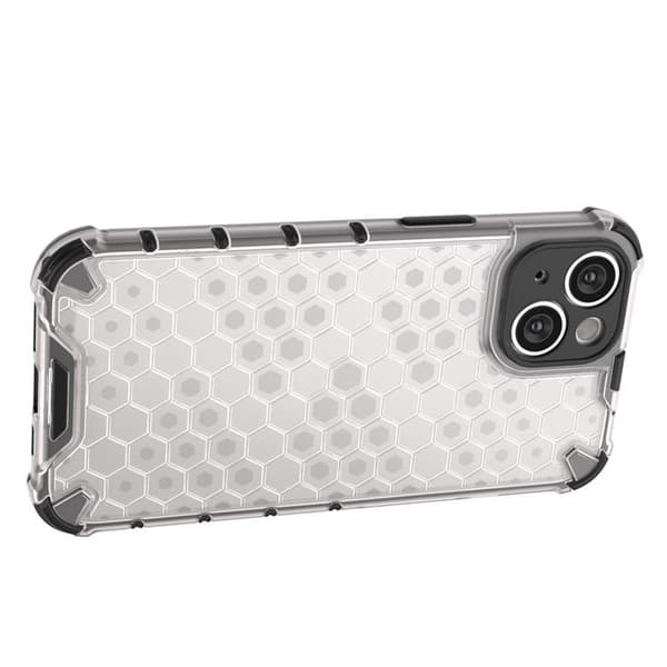 iPhone 14 Plus Skal Honeycomb Armored Hybrid - Transparent Transparent