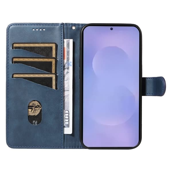T-Shape Samsung Galaxy S26 / S26 Pro Plånboksfodral Konstläder - Blå