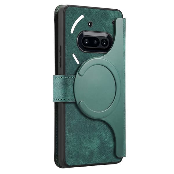 CASENEO För Nothing Phone (3a) Magnetiskt Plånboksfodral Konstläder - Grön