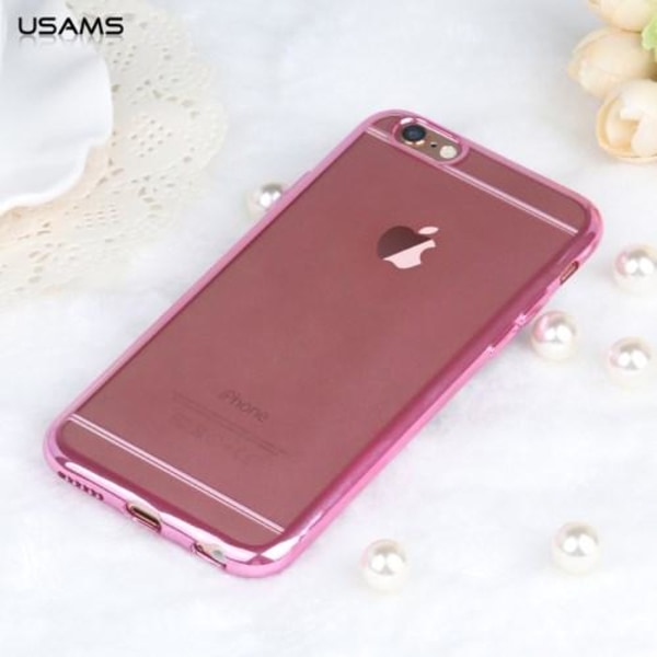 USAMS Kim Series Flexi Case Apple iPhone 6 (S) Plus -puhelimelle - Rose G