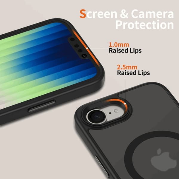 Tech-Protect Telefontaske til iPhone 16e Magsafe Magmat - Matt Sort Svart