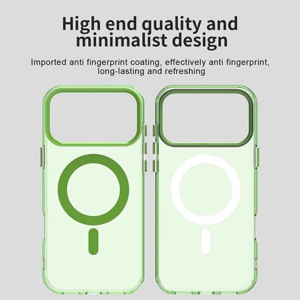 Mobilskal till iPhone 17 Pro MagSafe Anti Drop Hybrid - Grön Grön