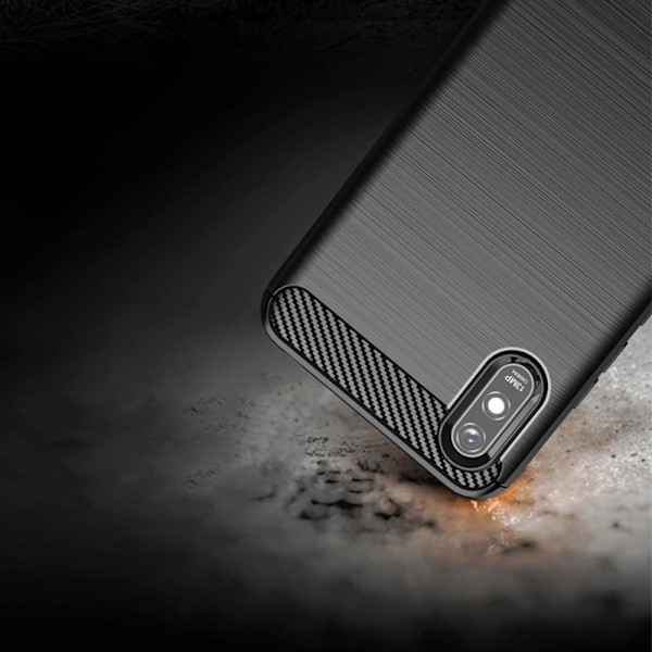 CARBON skal till XIAOMI Redmi 9A / 9AT Svart Svart