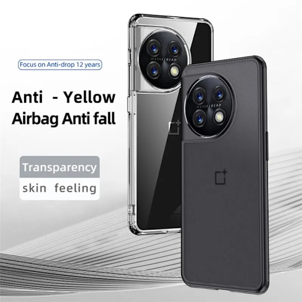 OnePlus 11 5G Mobilskal DropProof Hybrid TPU - Clear