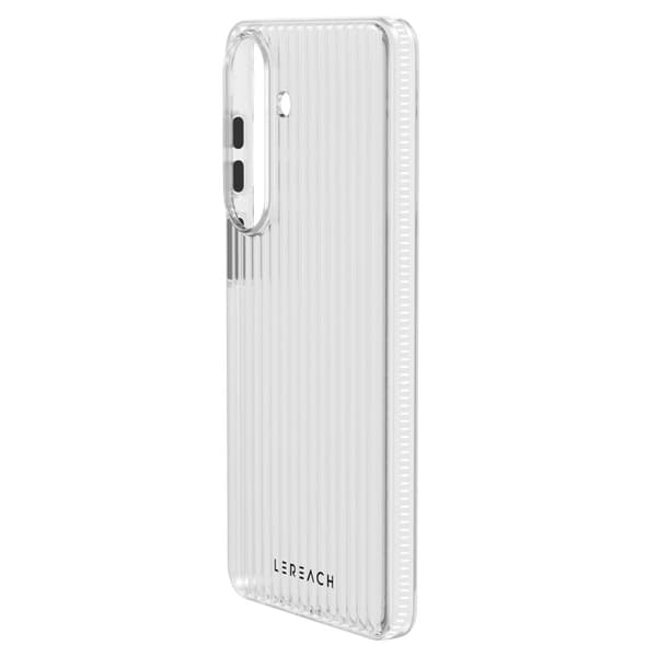 LeReach Mobilskal för Samsung Galaxy S26 Plus Flödande rutnät PC - Vit
