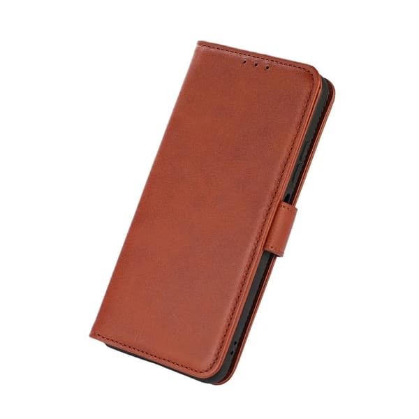 Sony Xperia 1 VII Plånboksfodral Cowhide Texture Konstläder - Brun