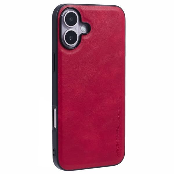 X-LEVEL Bojue-3 Mobilskal till iPhone 16 Anti-Scratch Röd