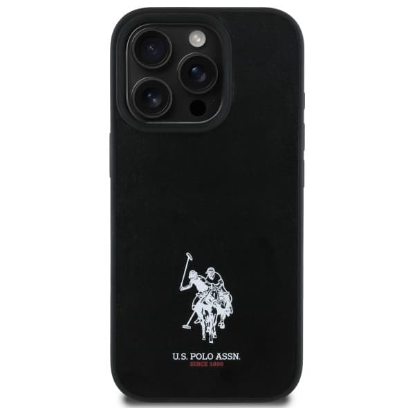 US Polo telefontaske til iPhone 15 Pro Max læder broderet