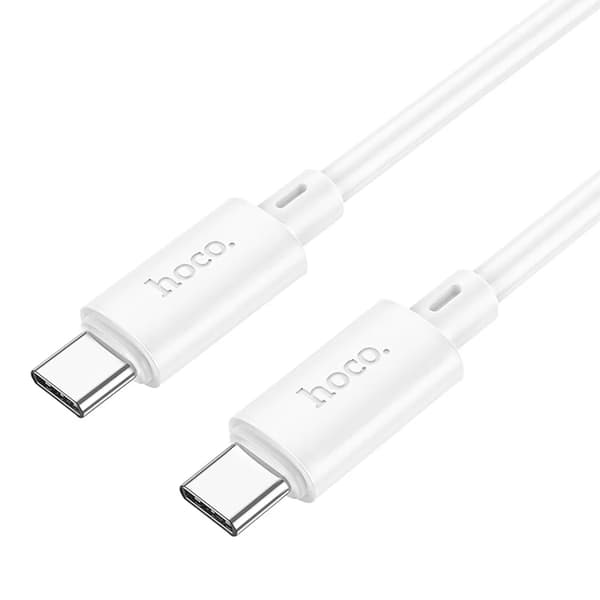 HOCO Typ-C to Typ-C Kabel 60W 1m PD 3A X88 - Vit Vit