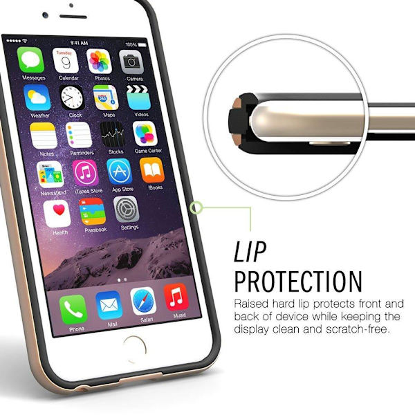 Caseology Bumper Cover til Apple iPhone 6 (S) Plus - Carbon Black Black