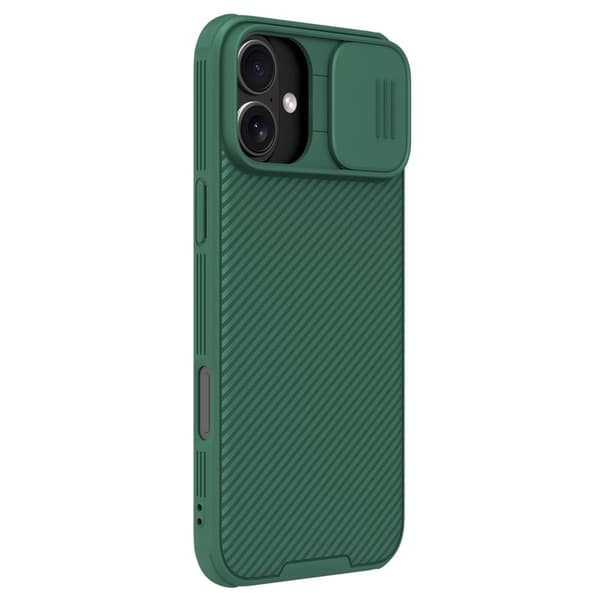 NILLKIN Camshield Pro Mobilskal till iPhone 16 Plus med Kameraskydd Grön