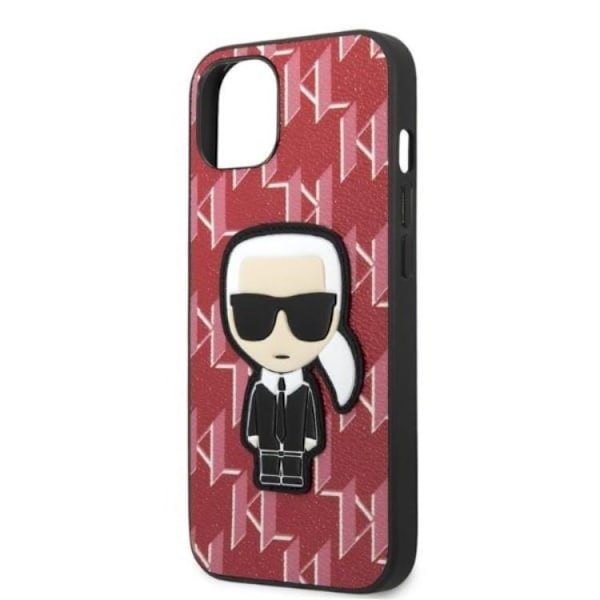 Karl Lagerfeld iPhone 13 Skal Monogram Ikonik Patch - Röd