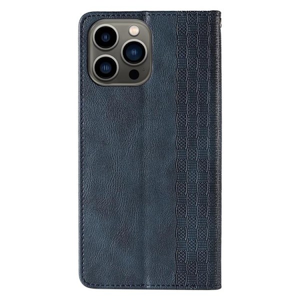 iPhone 13 Pro Max Plånboksfodral Magnet Strap - Blå