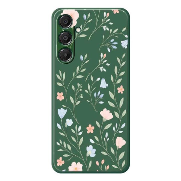 Mobilskal för Samsung Galaxy S26 Plus TPU Blommönster - Grön