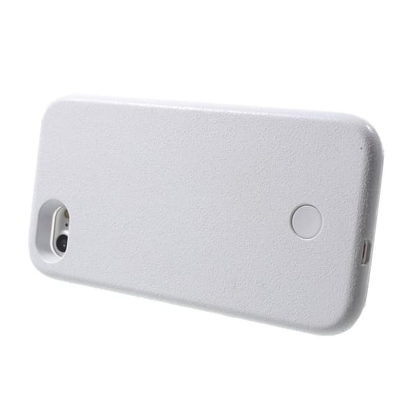 Selfie LED-cover med lys til iPhone 7/8/SE 2020 - Hvid White