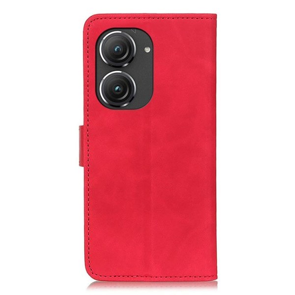 KHAZNEH Asus Zenfone 9 Wallet Case Retro Flip - Rød