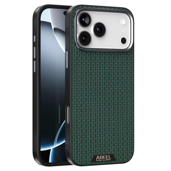 ABEEL Mobilskal till iPhone 17 Pro Max MagSafe Äkta Läder Grön