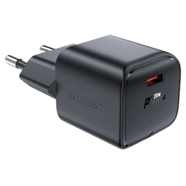 Acefast Väggladdare USB-C 20W GaN - Svart