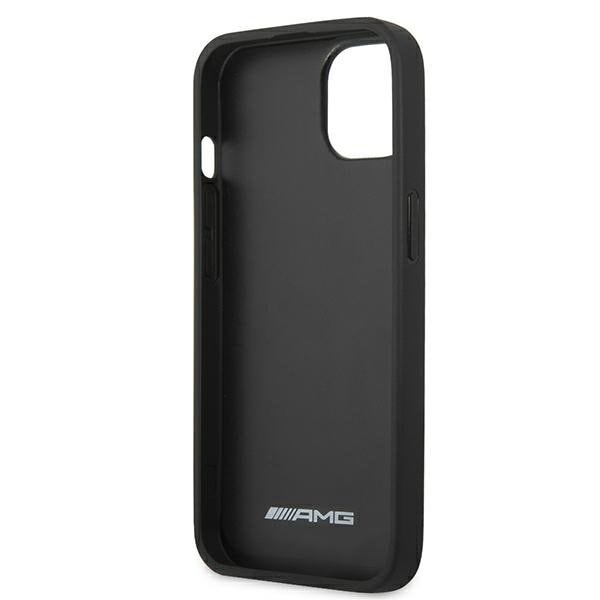 Mercedes AMG Skal iPhone 13 Mini Läder Hot Stamped - Svart Svart