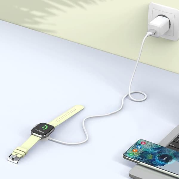 Tech-Protect trådløs oplader til Apple Watch 100cm kabel MC02 Ultraboost Vit