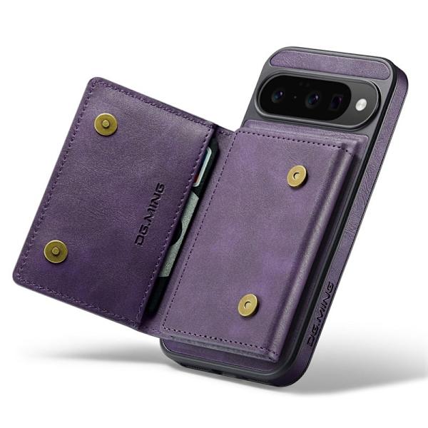 DG.MING Konstläder Plånboksfodral för Google Pixel 10 Pro - Lila