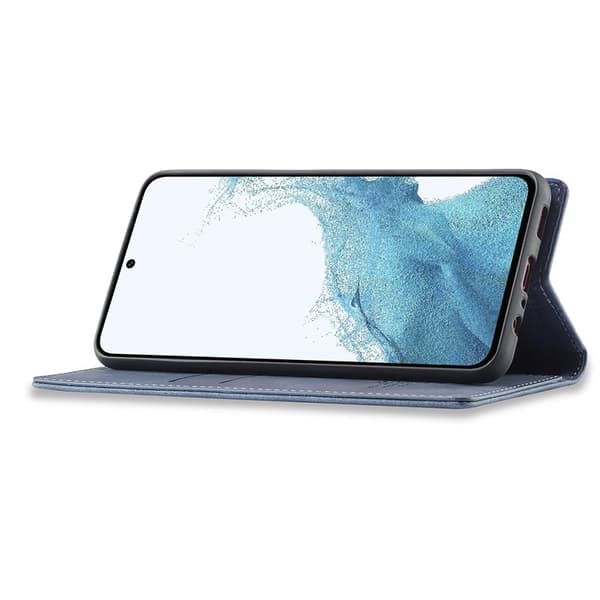 LC.IMEEKE Samsung Galaxy S25 Plånboksfodral Konstläder - Blå