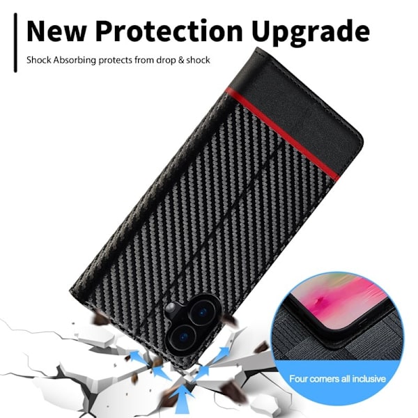 LC.IMEEKE iPhone 16 Plus Plånboksfodral Konstläder - Vit