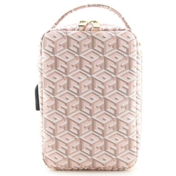 Guess Organizer Taske GCube Stripe - Rosa Rosa