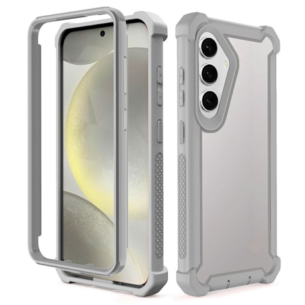 Mobilskal för Samsung Galaxy S26 Plus Transparent 2 i 1 Shockproof Plast - Grå