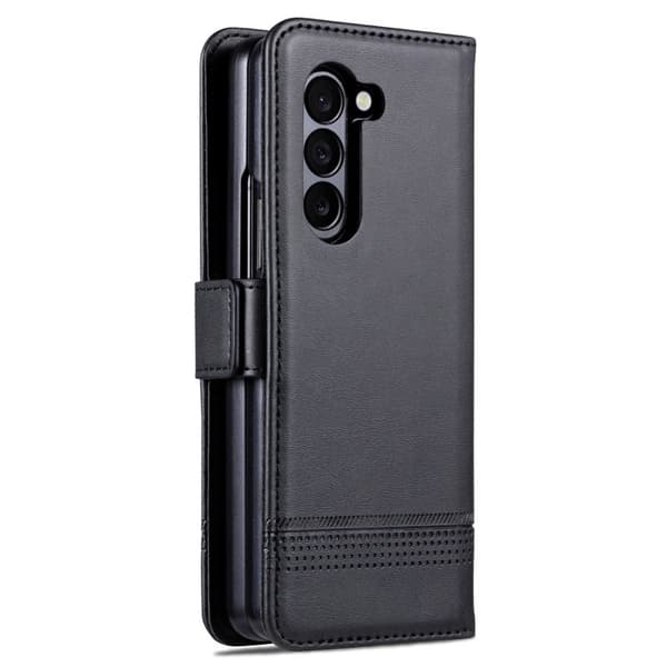 AZNS Samsung Galaxy Z Fold6 Plånboksfodral Konstläder - Svart