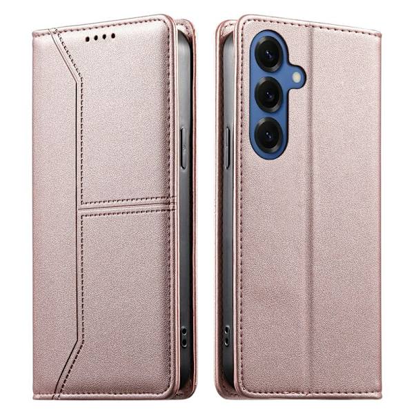 Plånboksfodral för Samsung Galaxy S26 Ställfunktion Konstläder - Rosa